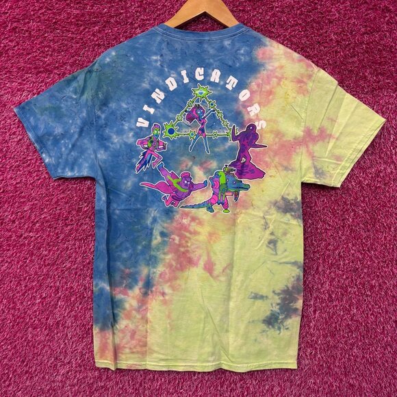 Rick and Morty Vindicators Team tie dye T-shirt size medium - Picture 1 of 6